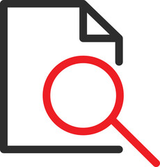 File Search  Vector Icon which is suitable for commercial work and easily modify or edit it
