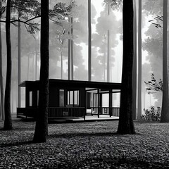 A secret cabin in the woods