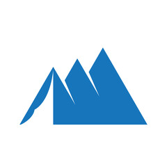 triangle logo for companies engaged in camping, climbing, mountain climbing, and other outdoor activities