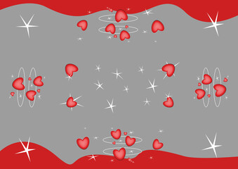 Herz und Stern Abbildung, für Verpackungen. © B#P