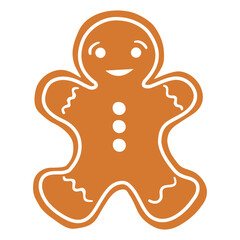 Christmas Gingerbread icon vector. Christmas illustration sign. cake symbol. food logo.