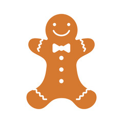 Christmas Gingerbread icon vector. Christmas illustration sign. cake symbol. food logo.