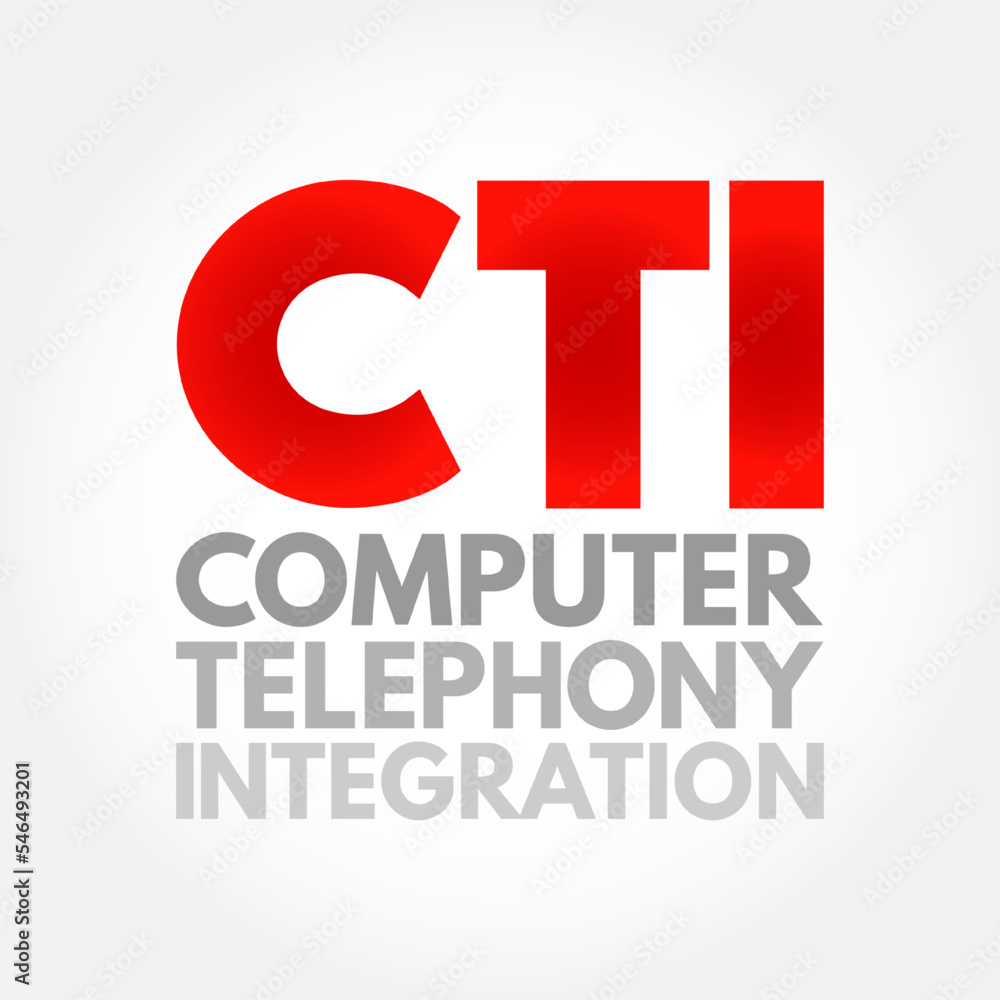 Poster cti - computer telephony integration is a common name for any technology that allows interactions on