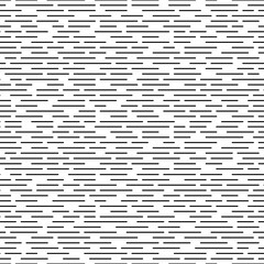 Seamless vector pattern of horizontal black thin lines with rounded ends. Seamless simple black and white geometric linear texture.