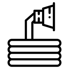water hose line icon style