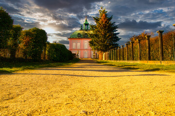 Fasanenschlösschen in Moritzburg - Fasanenschloss bei Dresden  - Saxony, Germany, Europe  - High...