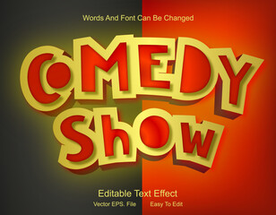 Editable Text Effect Melted Comedy Show