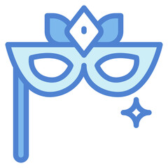 eyes mask two tone icon style