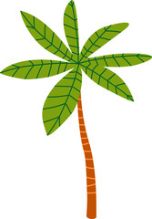 Palm tree. Illustration