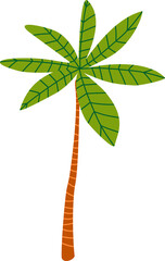 Palm tree. Illustration