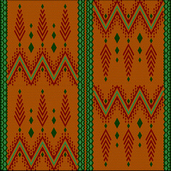  New Year, Christmas, winter, festive pixel pattern.