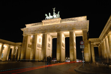 Obraz premium Brandenburger Tor, shot in Berlin, November 15. 2022