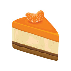 cake food dessert sweet orange fruit chocolate cream snack baked delicious sugar slice tasty cheese