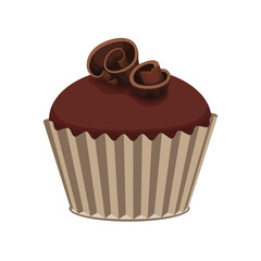 cupcake food dessert sweet vector chocolate cream snack baked delicious sugar slice tasty bakery