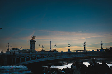 Fototapeta na wymiar Alexandre III Bridge