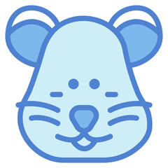 hamster two tone icon style