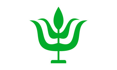 green icon ecology leaf logo