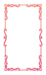 Naklejka premium long line frame with waves
