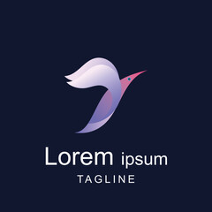 Bird Abstract Logo design vector design