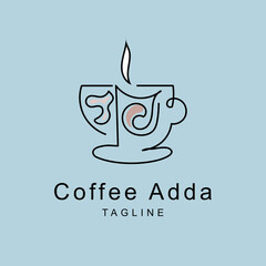 Coffee logo design template. Vector illustration