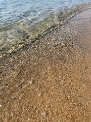 Transparent sea water, sea surface, natural background