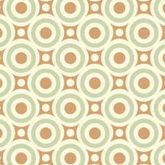 Seamless pattern in retro style. Abstract texture decorative 50`s, 60's, 70's style. Can be used for fabric, wallpaper, textile, wall decoration. Vector illustration
