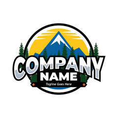 outdoors logo, sample company logo, a simple vector design