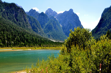 Fototapeta premium At the beginning of the lake