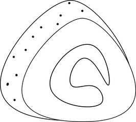 Doodle of cake roll.