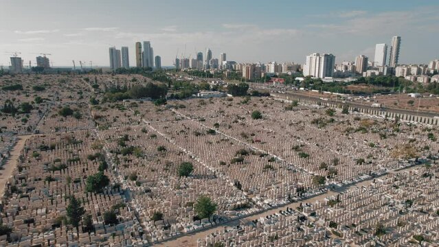 Southern Tel-Aviv Cemetery - The biggest in Israel - push in drop down #014
