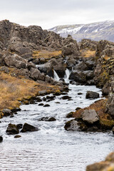 Creek at Thingvellir in Iceland