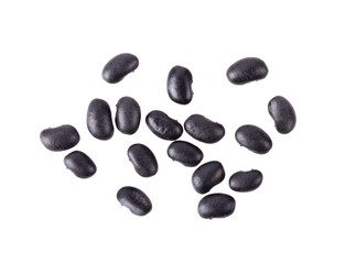 Black beans isolated on  transparent png