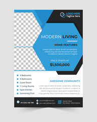 Home sale promotion flyer template design