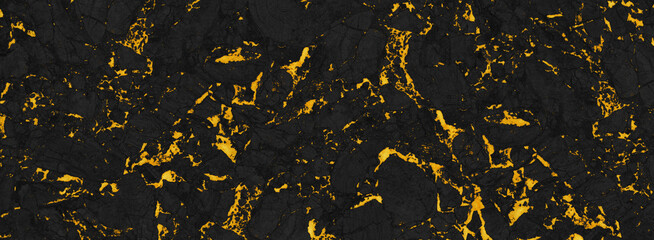 Luxurious black Agate Marble Texture With Golden Veins. Polished Marble Quartz Stone Background...