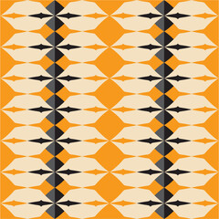 Tile yellow, black and white vector pattern or website background for seamless decoration wallpaper