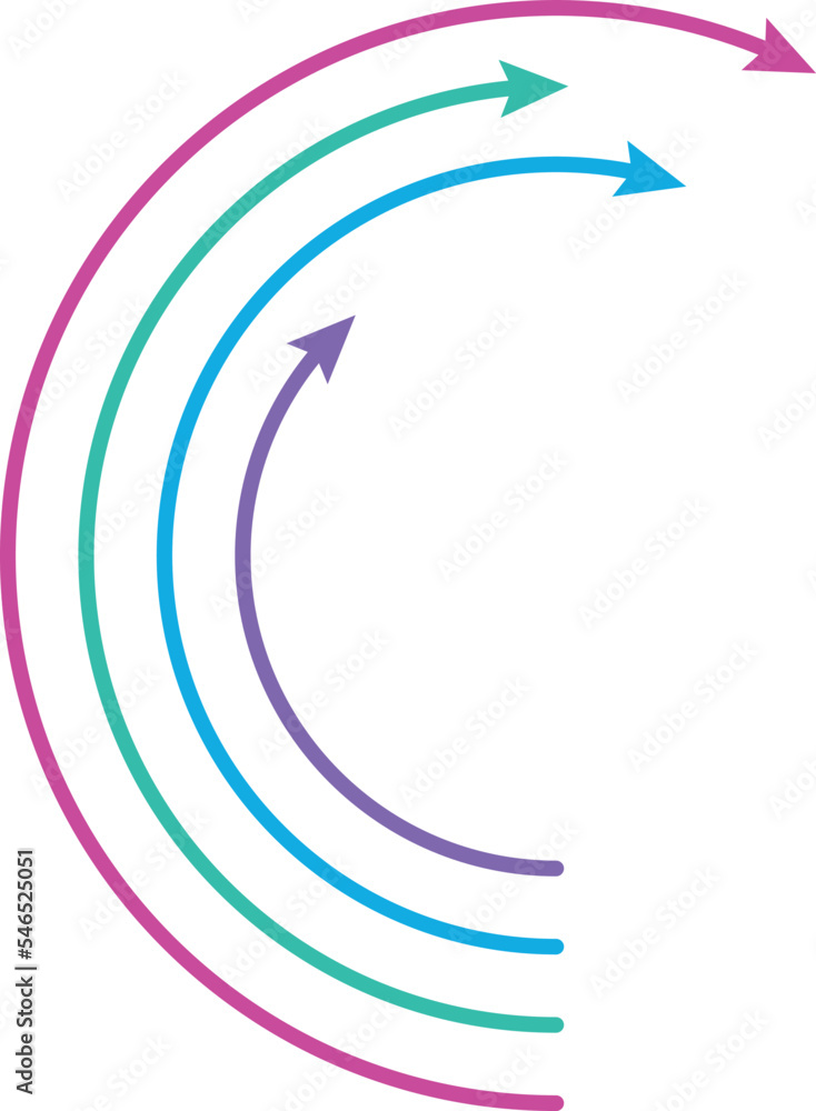 Poster round arrows. circle progress indicator infographic element