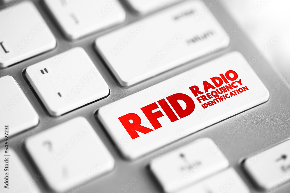 Poster rfid radio-frequency identification - electromagnetic fields to automatically identify and track tag