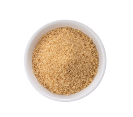 brown sugar in white bowl isolated on transparent png
