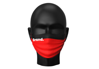 Face Protection Mask Mockup