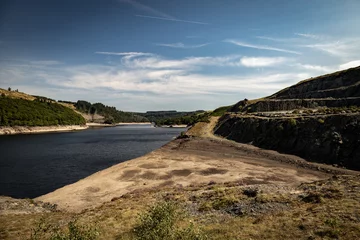 Gordijnen Reservoir in the summer drought  © Light Reflex Visuals