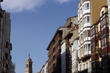 Fototapeta na wymiar Building in the city of Gasteiz, Spain
