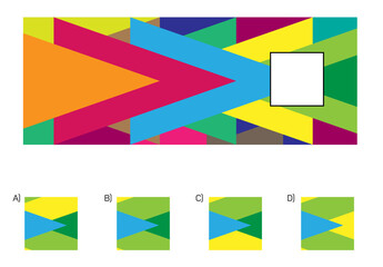 Obraz premium Visual intelligence questions IQ TEST, visual intelligence questions. Find the missing, Find the missing piece