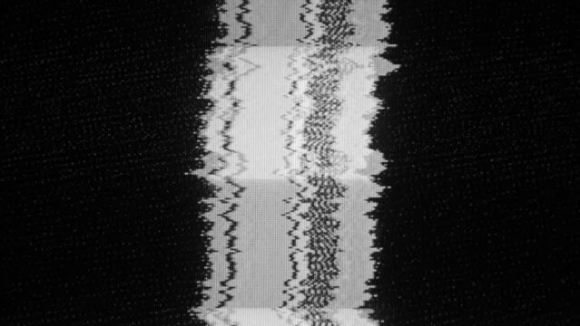 TV Static Noise Glitch Effect &ndash; Original Video from a vintage CRT cathode-ray tube Television