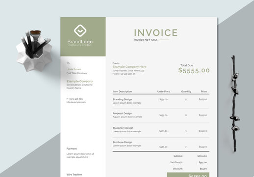 Simple Invoice Layout