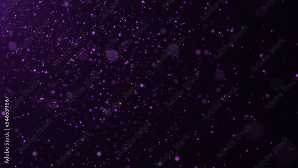 Aufkleber dust particles with bokeh effect. abstract magic background. 3d rendering.