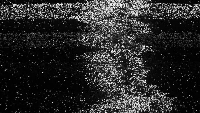 TV Static Noise Glitch Effect &ndash; Original Video from a vintage CRT cathode-ray tube Television