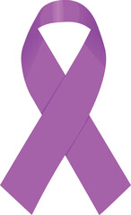 Pink ribbon for breast cancer awareness campaigns