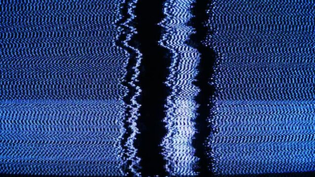 TV Static Noise Glitch Effect &ndash; Original Video from a vintage CRT cathode-ray tube Television