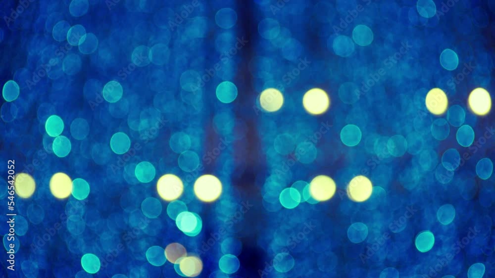 Aufkleber blurred light spots seamless loop circle color bokeh lights background. defocused lens light