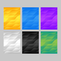 Set of Abstract wave background for poster, flyer etc